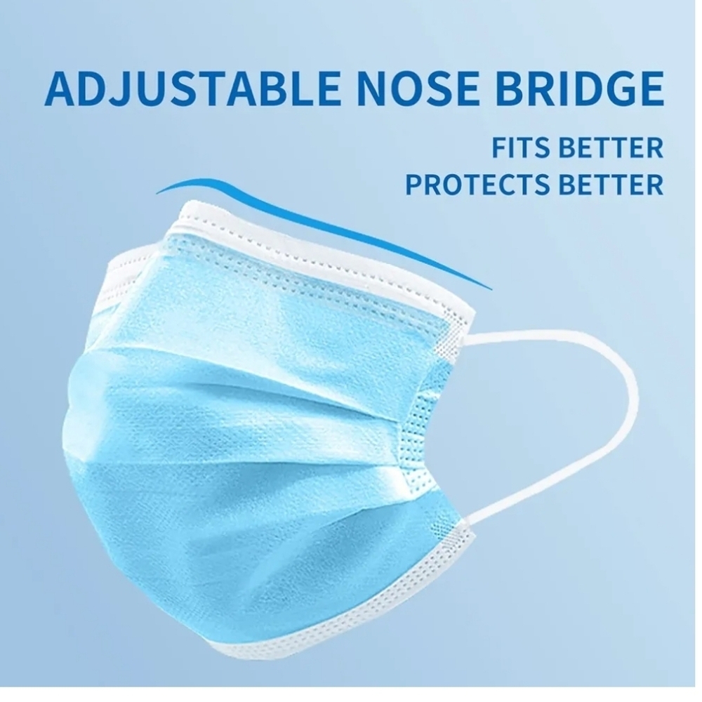 200 pcs Disposable Face Masks